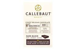 Callebaut - Шоколад темный 54% какао БЕЗ САХАРА (MALCHOC-D-123) блок 5кг по 5шт в коробке
