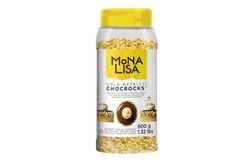 MoNA LISA – GOLD METALLIC CHOCROCKS CHK-GL-22126E0-999 Кусочки белого шоколада с зотолым напылением, банка 600г