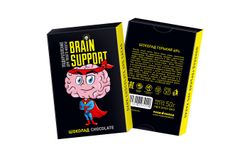 Шоколад 50г «Brain Support» горький в картонной упаковке