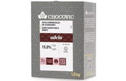 Chocovic - Кондитерская глазурь Adela 15% какао (ISD-DR-105CHVC-69B) 1,5кг в коробке по 8шт.