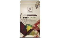 Barry Callebaut - Горький шоколад 75% какао TANZANIA CHD-Q75TAZ-2B-U73 1кг в коробке по 6шт.