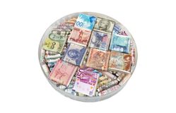 Шоколад коллекционный «Валюты мира» 100х5г молочный, серебро