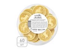 Шоколадная монета «2026 год – Год Лошади» 6г, молочный шоколад в тубах по 60 штук