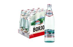 (Ч/З) Borjomi [Боржоми] стеклянная бутылка 500мл, в коробке 12шт