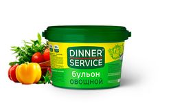 DINNER SERVICE – Бульон Овощной сухой в пластиковых банках по 2кг