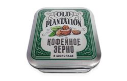 Кофейное зерно в горьком шоколаде «Old Plantation» 100г в жестяной банке