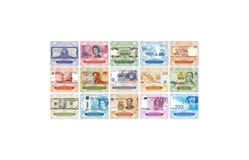 Шоколадный набор «Валюты мира» из 15 шоколадок 10г, молочный шоколад 32%