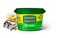 DINNER SERVICE – Бульон Рыбный PREMIUM сухой в пластиковых банках по 1,5кг