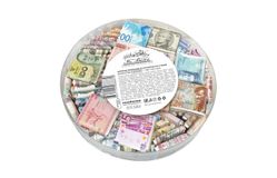 Шоколад коллекционный «Валюты мира» 100х5г молочный, серебро