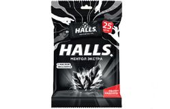 HALLS – Карамель леденцовая МЕНТОЛ ЭКСТРА в инд.уп. по 25шт. в пачке, в коробке 20 пачек