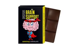 Шоколад 50г «Brain Support» горький в картонной упаковке