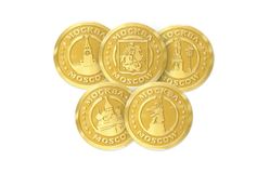 Шоколадные монеты 6г «Москва» в коробках по 500 штук