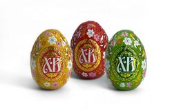 Пасхальные шоколадные яйца в тубах по 18 штук [ecom]