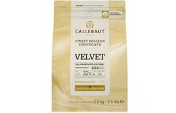 Callebaut - Белый шоколад (W3-RT-U71) с пониженным содержанием сахара 2,5кг 