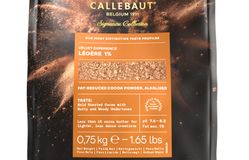Callebaut – 100% Какао-порошок Velvet Legere (DCP-01VELEG-93B) алкализованный с пониженным содержанием жира 1%, 0,75кг