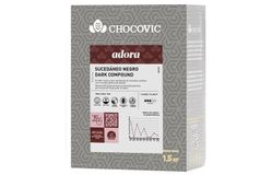 Chocovic - темная лауриновая глазурь Adora 14% какао (ISD-Q1CHVC-69B) 1,5кг в коробке по 8шт.