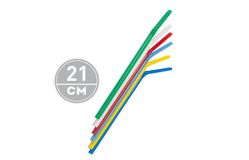 Трубочки для коктейлей, гофра, цветные, 21см, D=5мм, в упаковке по 250шт.
