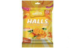HALLS – Карамель леденцовая СО ВКУСОМ МЁДА И ЛИМОНА в инд.уп. по 25шт. в пачке, в коробке 20 пачек