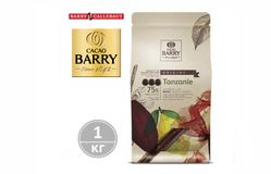 Barry Callebaut - Горький шоколад 75% какао TANZANIA CHD-Q75TAZ-2B-U73 1кг в коробке по 6шт.