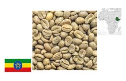 Кофе зеленый нежареный Arabica Ethiopia Yirgacheffe Gr.2