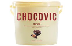 Chocovic – Кондитерская шоколадно-ванильная масса (покрытие) PAULA (FND-T20CHVC-T60) 5кг в коробке по 2шт.