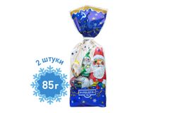 Новогодний шоколадный набор «Дед Мороз» 2х85г в коробке [ecom]