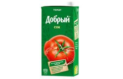 Сок Добрый томатный, 2л, Тетрапак [упаковка 6шт.]