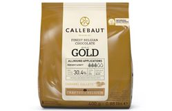 Callebaut - Шоколад GOLD с карамелью 30,4% какао CHK-R30GOLD-E0-D94 0,4кг в коробке по 7шт.