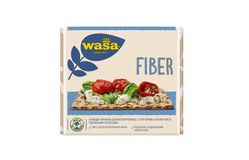 Хлебцы WASA ржаные FIBER (КЛЕТЧАТКА) из цельнозерновой муки с отрубями, кунжутом и ов.хлопьями 230г, в коробке по 12шт.