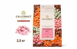 Callebaut - Шоколад Клубничный STRAWBERRY-RT-U70 2,5кг в коробке по 4шт.