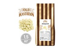 Шоколад белый в каплях, Old Plantation, 27% какао, в пакетах по 1,5кг