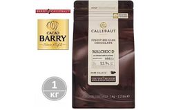Callebaut – Шоколад темный 54% какао БЕЗ САХАРА (MALCHOC-D) CSD-Q54MAL-EXU68 1кг по 6шт в коробке