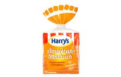 Harrys - хлеб сандвичный Харрис с отрубями 515г [коробка 10 штук]