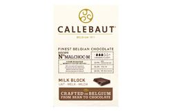 Callebaut - Шоколад молочный 33,9% какао БЕЗ САХАРА (MALCHOC-M-123) блок 5кг по 5шт в коробке