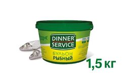 DINNER SERVICE – Бульон Рыбный PREMIUM сухой в пластиковых банках по 1,5кг