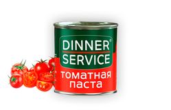 DINNER SERVICE – Томатная паста, 770г ж/б, ключ, в коробке по 6шт.