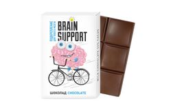 Шоколад 50г «Brain Support» молочный в картонной упаковке