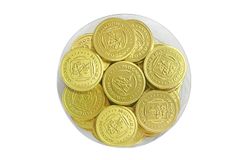 Шоколадная монета «Москва» 6г, горький шоколад в золотой фольге, в тубе по 60шт.