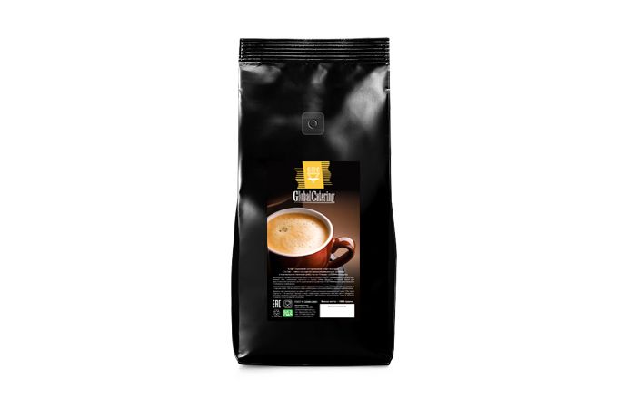 Кофе в зернах 1кг с логотипом клиента 40% арабика