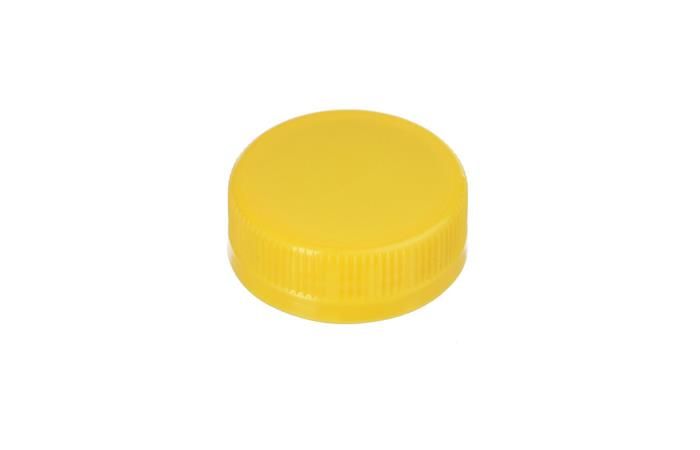 Крышка широкая к бутылке для образцов с широким горлом желтая (к бутылке арт.21556)