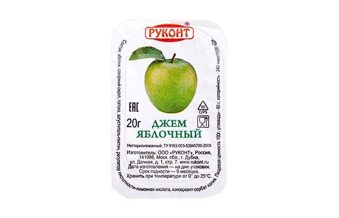 Руконт [яблоко] джем фруктовый порционный 140х20г