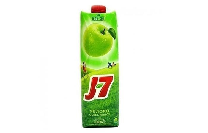 Сок J7 Яблоко зеленое, 0,97л в упаковке по 12шт.