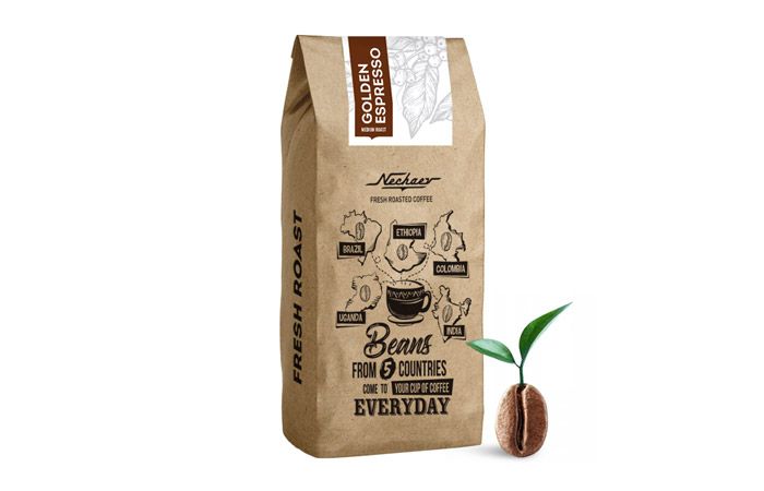 Nechaev «Golden Espresso» кофе в зернах свежей обжарки 500г