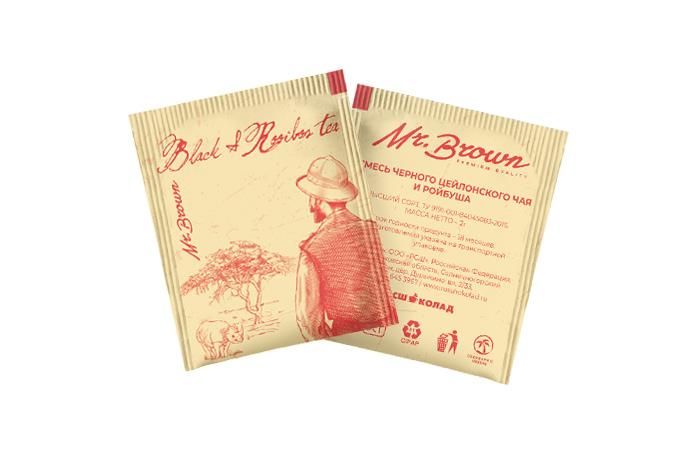 Mr.Brown - чай пакетированный черный с ройбушем 300х2г в конверте