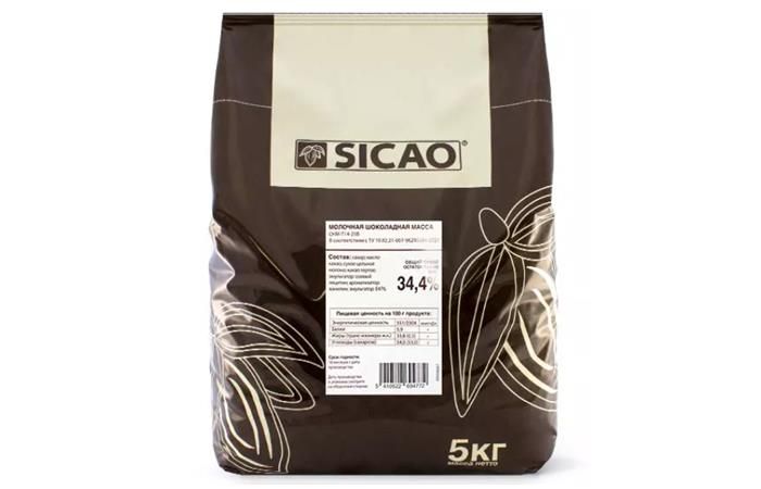 Sicao - Шоколад молочный 34,4% какао (CHM-T14-25B) пакет 5кг