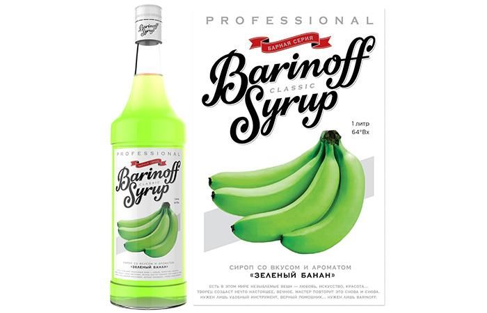 Сироп Баринофф Зеленый банан 1л