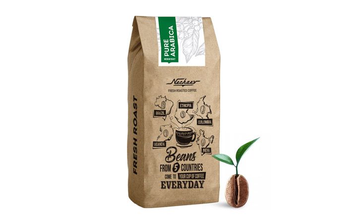 Nechaev «Pure Arabica» кофе в зернах свежей обжарки 500г