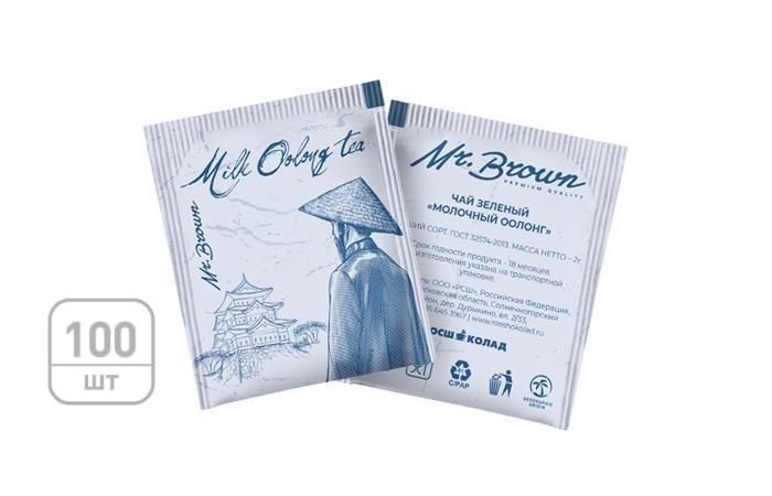 Mr.Brown - чай пакетированный  молочный олонг 100х2г