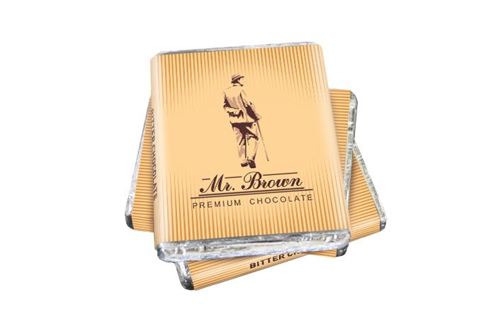 Mr.Brown - шоколад горький серебро 330х10г