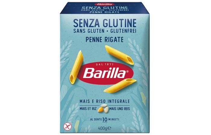 Barilla (БАРИЛЛА) – без глютена Пенне Ригате (PENNE RIGATE SENZA GLUTINE) 400г в коробках по 14 штук